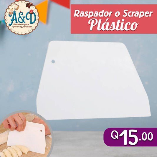 Raspador o scraper plástico